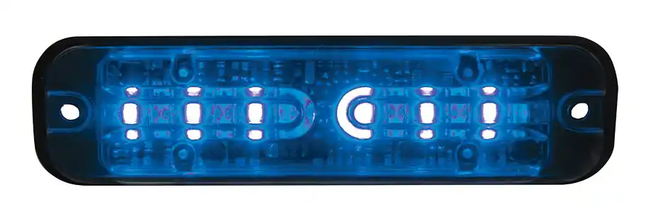Kup online Lampa ostrzegawcza Mega Thin (stroboskop niebieskie światło LED) 12/24V,R10, R65, IP67