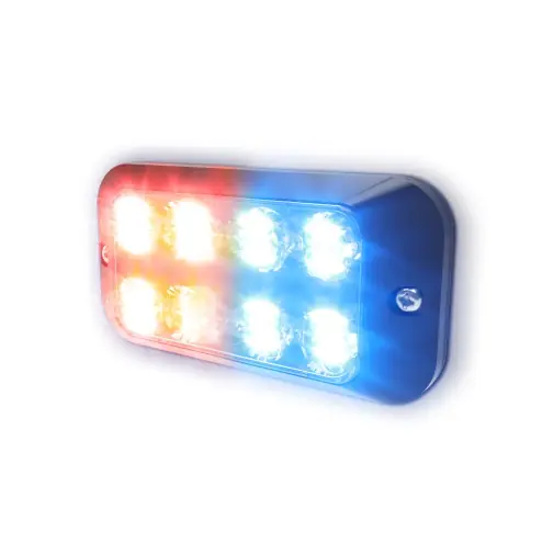 Dodaj do koszyka Lampa ostrzegawcza (stroboskop niebiesko-czerwone światło LED) 12/24V, IP67, R65