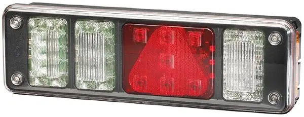 Hit cenowy Lampa zespolona tylna lewa, 3 klosze białe i 1 czerwony, oświetlenie LED, kierunkowskaz żarówkowy