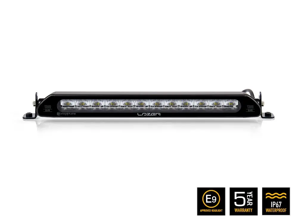 Linear-12 Elite Lampa LED z homologacją, 382mm, 8100 lumenów, LAZER UK Do wyczerpania zapasów