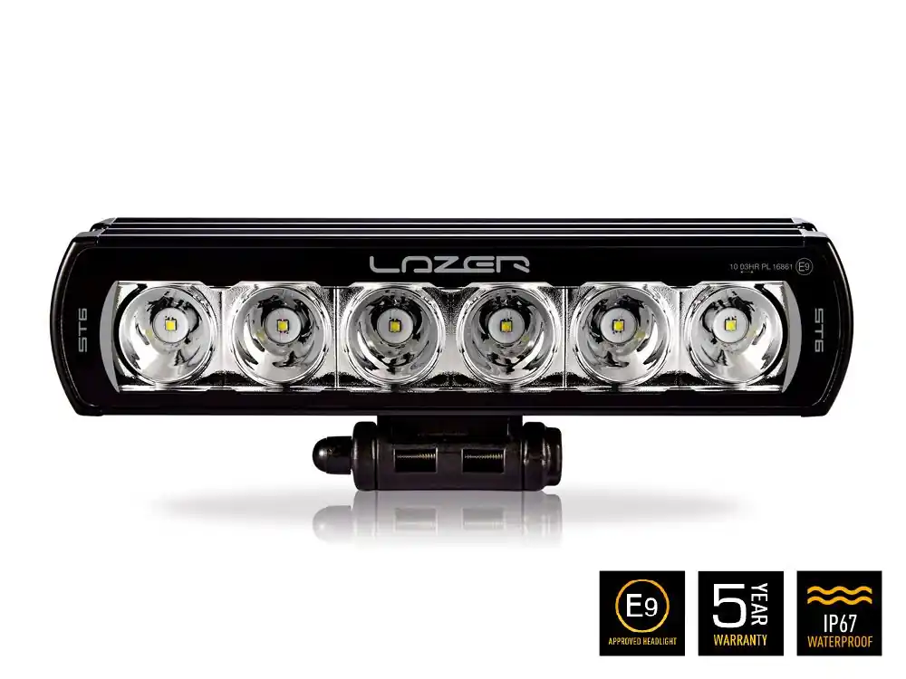 Oferta limitowana ST6 Evolution Lampa LED z homologacją, 284mm, 6204 lumenów, LAZER UK
