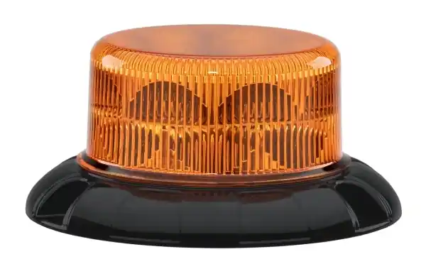 Ograniczona ilość Światło ostrzegawcze pomarańczowe K-LED Nano 12/24V, śr. 146 mm, wys. 68 mm, ECE R65 R10, na trzy śruby