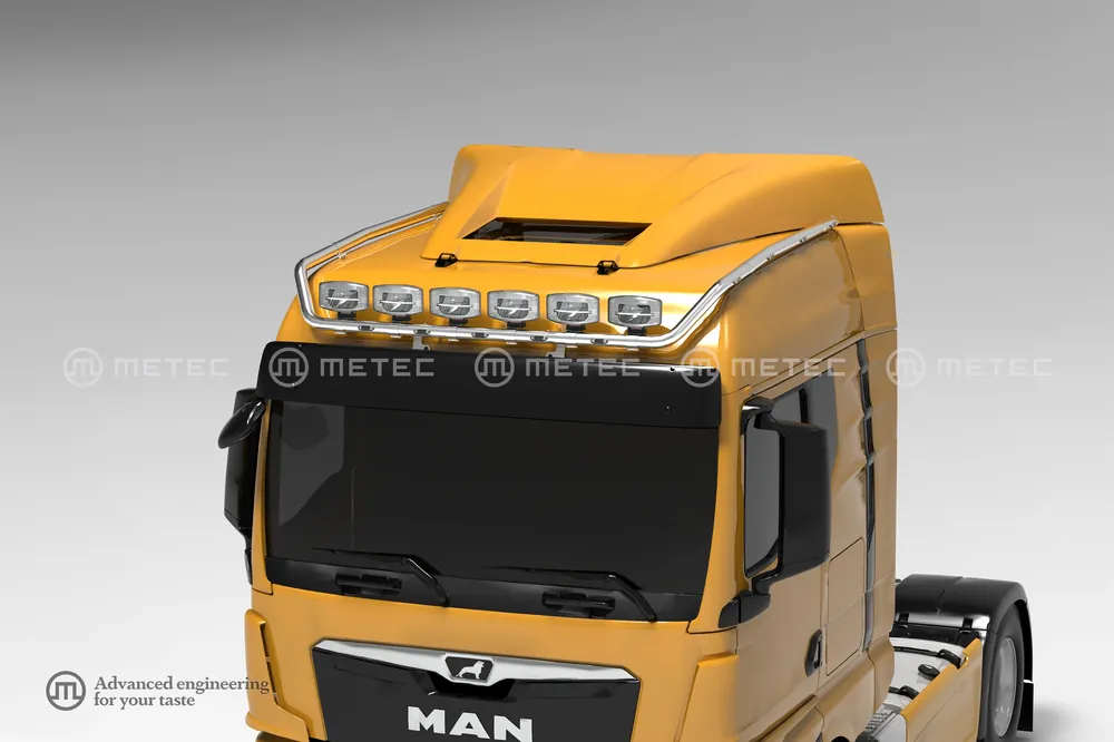 Rama dachowa HYDRA MAN TGX (2020-) GMz wiązką elektryczną, zaciskami na 6 odbiorników oraz światłami obrysowymi LED, nr kat Okazja