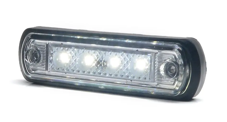 Tylko do końca tygodnia Lampa pozycyjna LED 12/24V obrysowa przednia (4 x biała dioda LED) W189