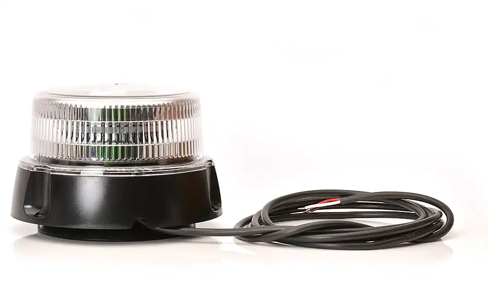 Światło ostrzegawcze LED,na magnes, 10-32V bezbarwny klosz 112 mm wysokości W112 Nie przegap