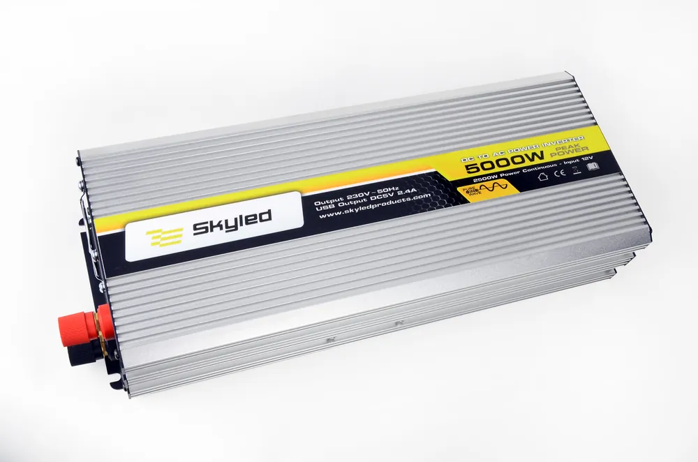 Przetwornica SKYLED 2500W, Pełen Sinus12V 230V Szybka wysyłka