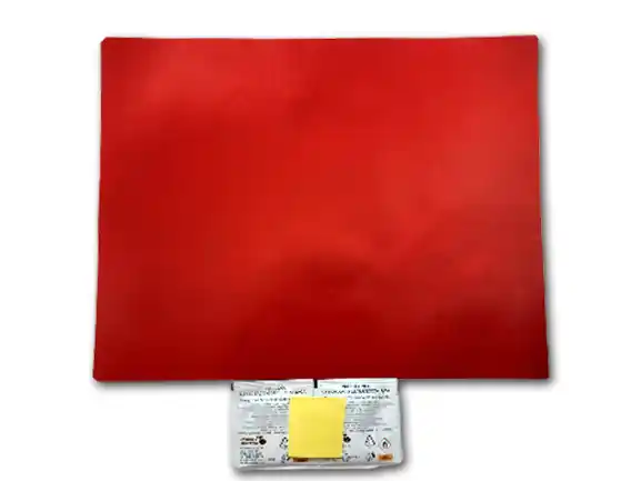 Rabat Zestaw naprawczy plandeki łata 44x34 cm czerwony (RAL 3002)