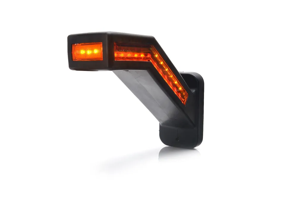 Nie przegap Boczna lampa zespolona LED Dynamiczny kierunkowskaz/Stop/Pozycja 12/24V (Lewa) W168.8DD