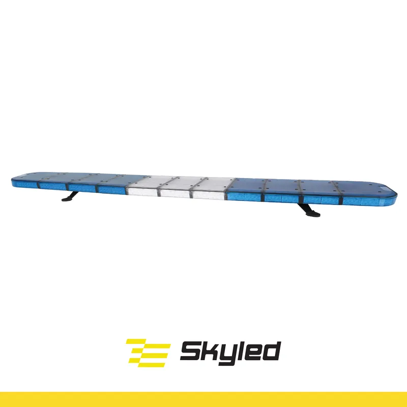 Belka ostrzegawcza SKYLED (1819 mm) z sekcją centralną, niebieskie światło LED 12/24V Darmowy zwrot