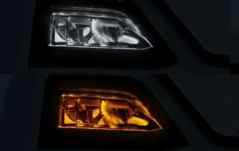 Dodatkowe białe zimne/pomarańczowe światło pozycyjne LED + stroboskopowe do reflektora dachowego SCANIA R/S 2016- Ekspresowa dostawa