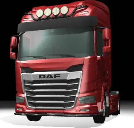 Nowy Rama pod zderzak U-liner Trux do DAF XF/XG/XG+ (2022-) ryflowana/malowana proszkowo na czarno