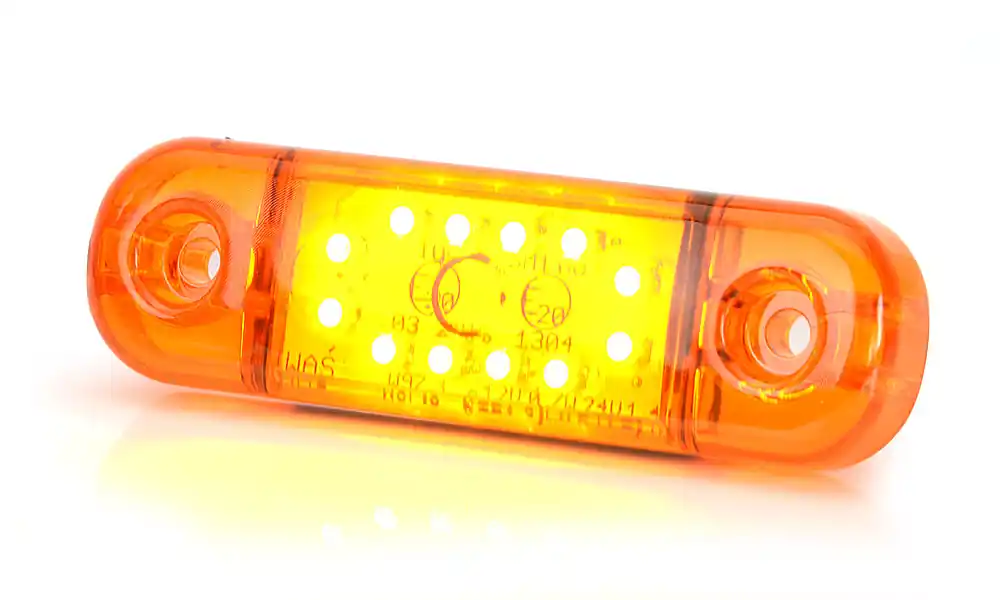 Światło pozycyjne pomarańczowe 12/24V obrysowa boczna (12 x LED) W97.3 Darmowy zwrot