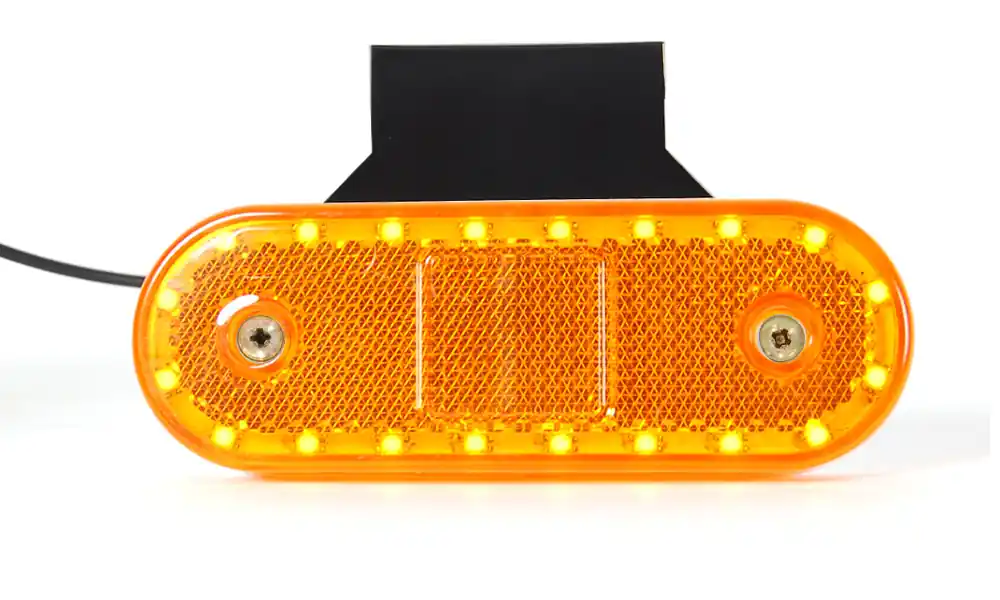 Szybka dostawa Lampa obrysowa LED z odblaskiem pomarańczowe światło 12/24V W47WW