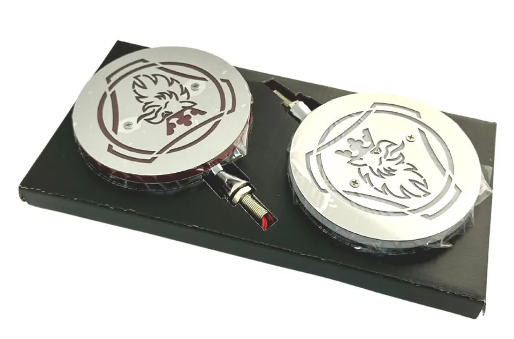 Mysie Uszy LED biało-czerwone SCANIA 12-24V lollipop (para) Tylko do końca tygodnia