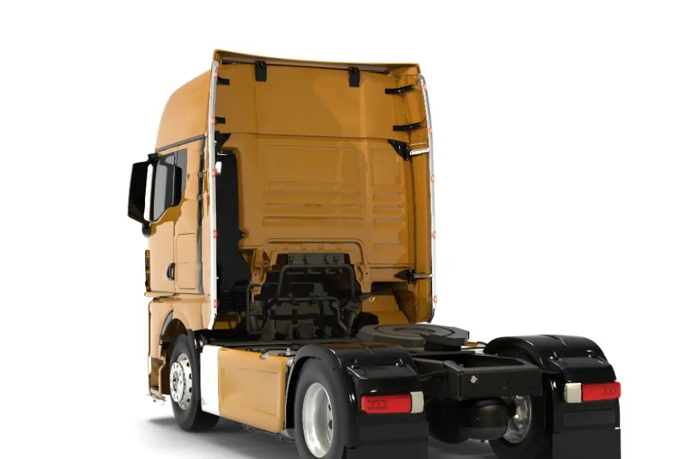 Orurowanie zakabinowe bocznych spoilerów do MAN TGX GX (2020-) ze światłami obrysowymi LED Wyjątkowa oferta